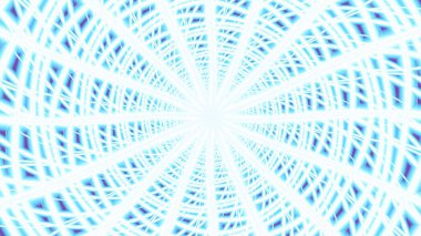 Soyut dijital fraktal model. Geleceğe ait dalgalı desen. Görünüm oranı 16: 9 olan yatay arkaplan