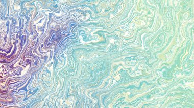 Soyut dijital fraktal model. Görünüm oranı 16: 9 Psikedelik mermer desenli yatay arkaplan.