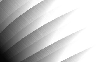 Soyut dijital fraktal model. Yatay arkaplan ve görünüm oranı 16: 9. Basit monokrom deseni.