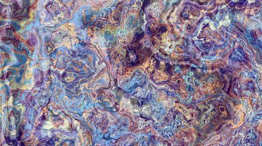 Soyut dijital fraktal model. Soyut mermer dokusu. Görünüm oranı 16: 9 olan yatay arkaplan