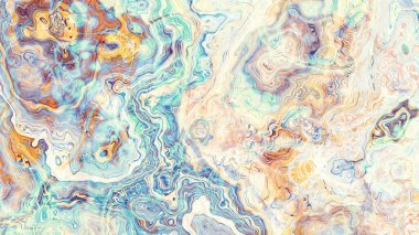 Soyut dijital fraktal model. Soyut mermer dokusu. Görünüm oranı 16: 9 olan yatay arkaplan