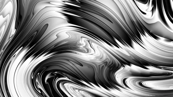 Abstract Digitaal Fractal Patroon Futuristisch Golvend Patroon Horizontale Achtergrond Met — Stockfoto