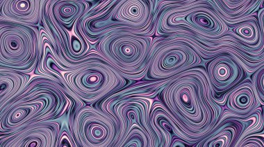 Soyut dijital fraktal model. Psikedelik dalgalı doku. Görünüm oranı 16: 9 olan yatay arkaplan