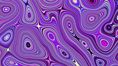 Soyut dijital fraktal model. Psikedelik dalgalı doku. Görünüm oranı 16: 9 olan yatay arkaplan