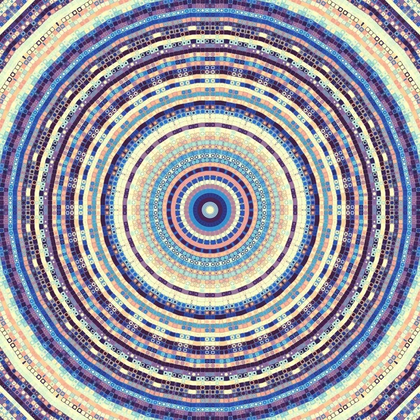 Абстрактный Цифровой Фрактальный Рисунок Абстрактная Винтажная Мандала — стоковое фото