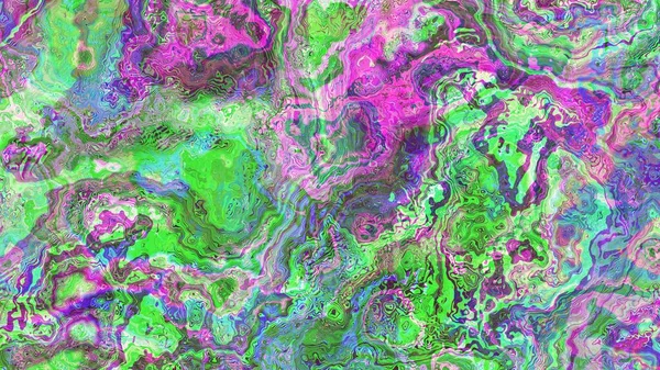 Abstrakt Digitalt Fraktalmönster Abstrakt Marmorstruktur Horisontell Bakgrund Med Bildförhållandet — Stockfoto