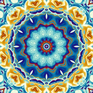 Dijital fraktal desen. Soyut arkaplan. Soyut mandala.