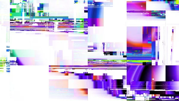 Digitalt Fraktalmönster Abstrakt Bakgrund Abstrakt Glitch Teknik Bild Horisontell Bakgrund — Stockfoto