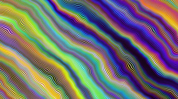 Digitaal Fractal Patroon Abstracte Achtergrond Golvende Diagonale Stroken Patroon Horizontale — Stockfoto