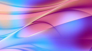 Soyut dijital fraktal model. Psikedelik dalgalı doku. Bulanık ve dalgalı desen. Görünüm oranı 16: 9 olan yatay arkaplan