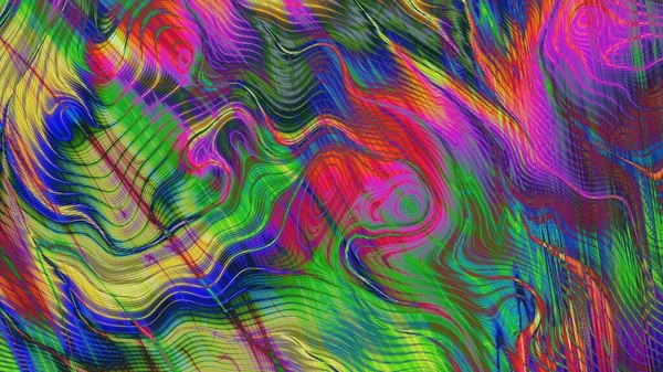 Psychedelische Marmeren Textuur Horizontale Achtergrond Met Beeldverhouding — Stockfoto