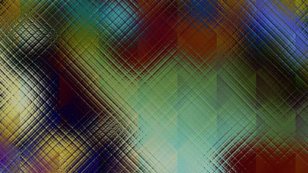 Patrón Fractal Digital Abstracto Textura Borrosa Con Efecto Cristal Fondo —  Fotos de Stock