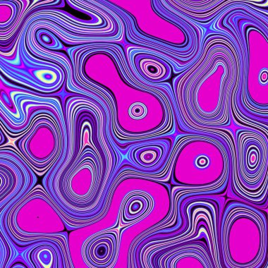 Soyut dijital fraktal model. Psikedelik dalgalı doku.