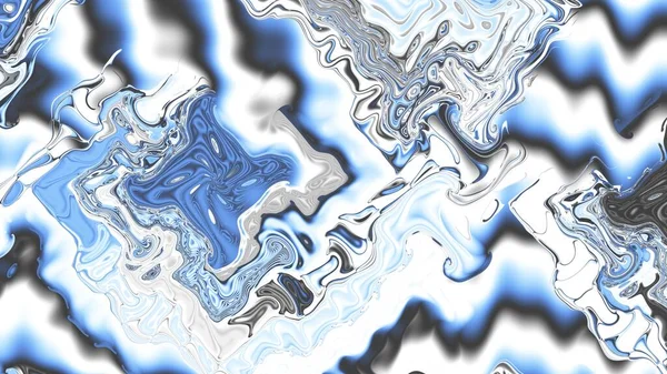 Soyut Dijital Fraktal Model Psikedelik Dalgalı Doku Görünüm Oranı Olan — Stok fotoğraf