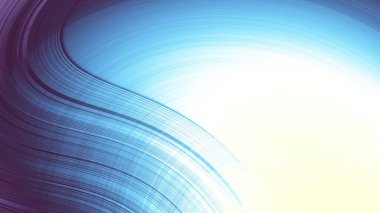 Dijital fraktal desen. Soyut arkaplan. Görünüm oranı 16: 9 olan yatay arkaplan bir metin için boş beyaz yer.