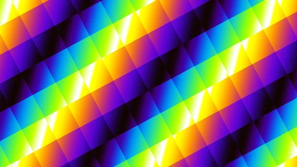 Schema Frattale Digitale Sfondo Astratto Poly Pattern Basso Arcobaleno Sfondo — Foto Stock