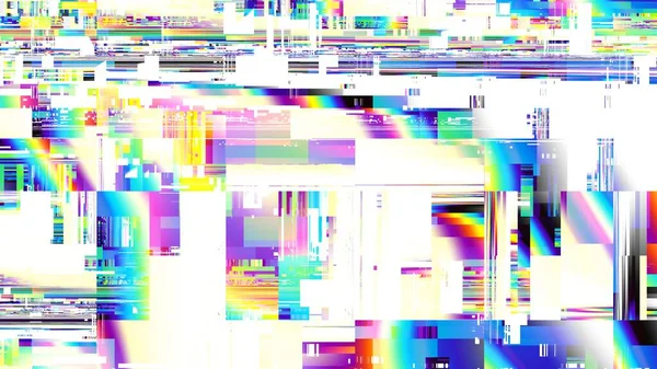 Schema Frattale Digitale Sfondo Astratto Immagine Astratta Tecnologia Glitch — Foto Stock