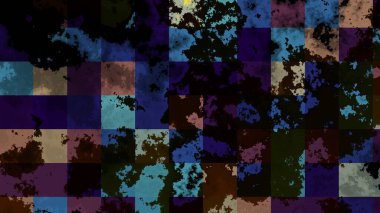 Soyut dijital fraktal model. Mozaik fayans deseninde Grunge mermer dokusu. Görünüm oranı 16: 9 olan yatay arkaplan