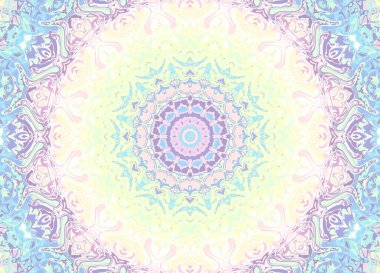 Soyut dijital fraktal model. Soyut süs mandala deseni.