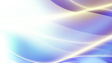 Soyut dijital fraktal model. Bulanık mavi dalgalı çizgiler arka plan. Görünüm oranı 16: 9 olan yatay arkaplan