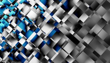 Soyut dijital geometrik desen. Yatay oryantasyon. Geometrik fütürist görüntü. Düşük polimerli doku.