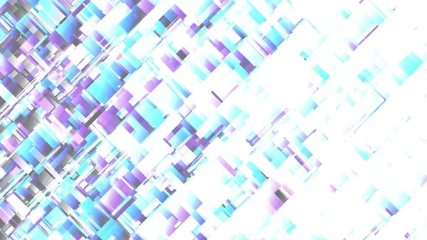 Абстрактний Цифровий Фрактальний Візерунок Геометрична Мозаїка Футуристична Технологія Горизонтальний Фон — стокове фото