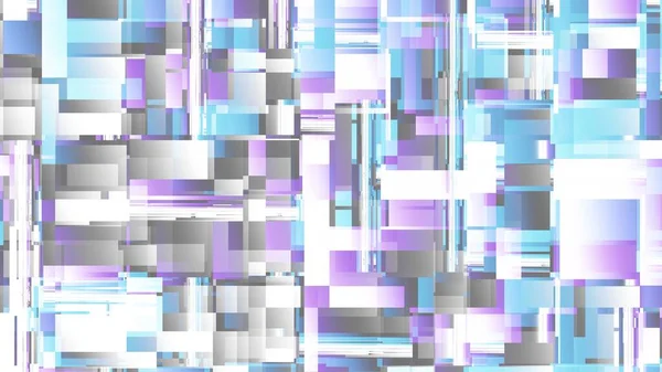 Abstrakt Digitalt Fraktalmönster Geometriskt Mosaikfuturistiskt Teknikmönster Horisontell Bakgrund Med Bildförhållandet — Stockfoto
