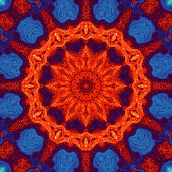 Abstrakcyjne Cyfrowe Tło Geometryczne Okrągły Mandala Dekoracyjny Wzór Ozdobny — Zdjęcie stockowe