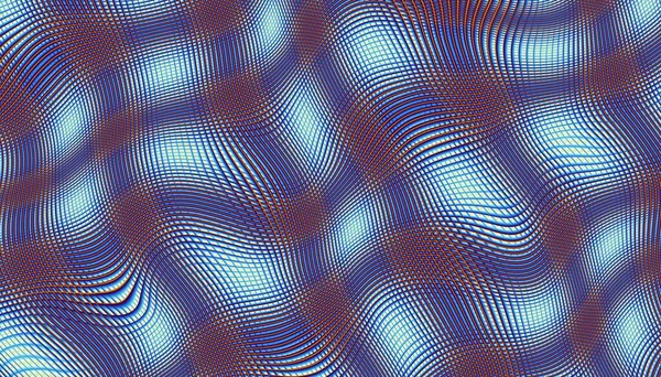 Patrón Fractal Digital Abstracto Textura Ondulada Con Malla — Foto de Stock