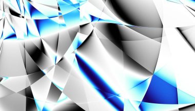 Soyut dijital fraktal model. Soyut gelecek resmi.