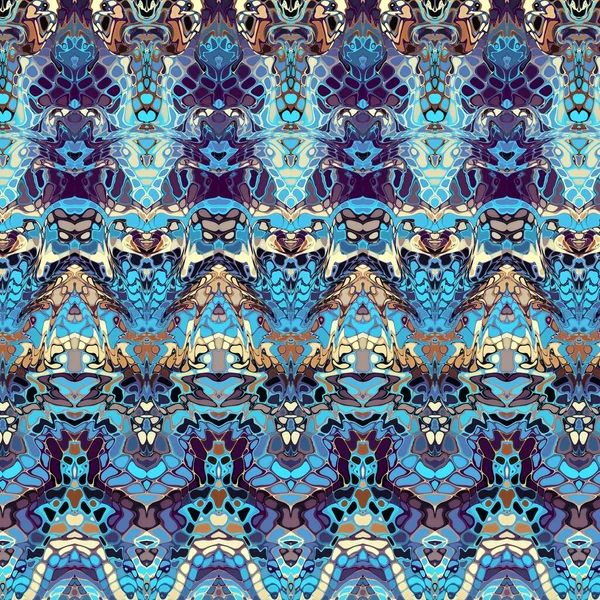 Abstract digital fractal pattern. Vintage ornamental texture.