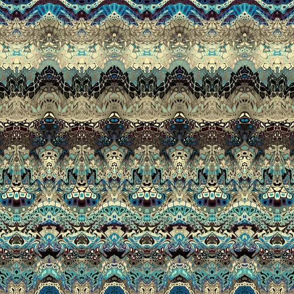 Abstract digital fractal pattern. Vintage ornamental texture.