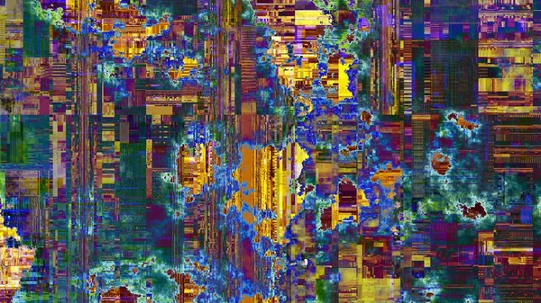Abstrakte Textur Mit Artefakten Codec Nachahmung Eines Grunge Datamoshing Musters — Stockfoto