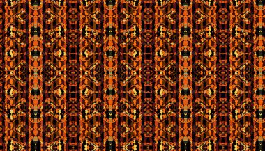 Soyut dijital fraktal model. Afrika etnik tarzında bir geçmişi var. Kabile süsü.