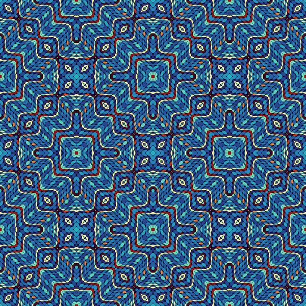 Abstraktes Muster Quadratische Ornamentale Regelmäßigen Hintergrund Nahtloses Muster Vintage Mosaikmuster — Stockfoto