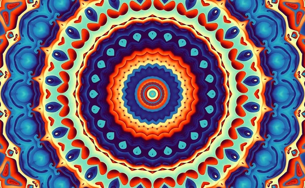 추상적 패턴이야 Ornamental Mandala Background 매끄럽지 모자이크 — 스톡 사진
