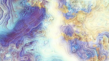 Soyut dijital fraktal model. Mermer dokusunun taklidi. Görünüm oranı 16: 9 olan yatay arkaplan