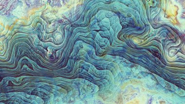 Soyut dijital fraktal model. Mermer dokusunun taklidi. Görünüm oranı 16: 9 olan yatay arkaplan