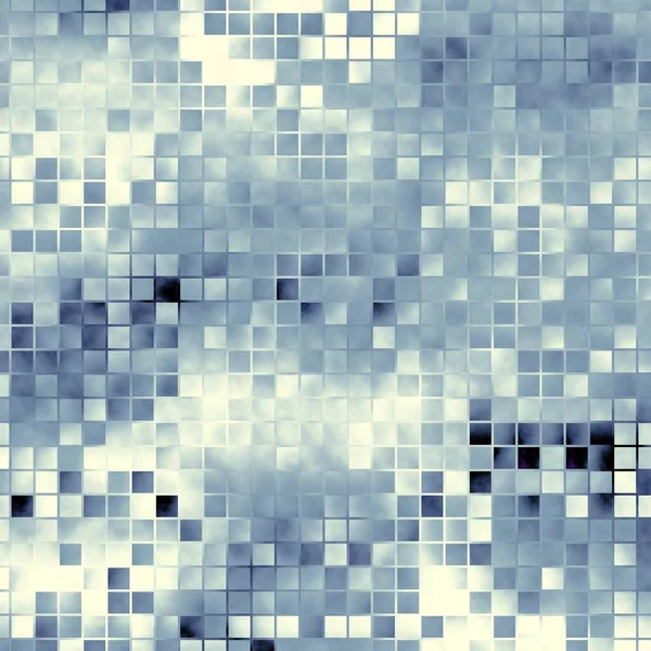 Abstraktní Digitální Fraktál Square Mosaic Art Pattern — Stock fotografie