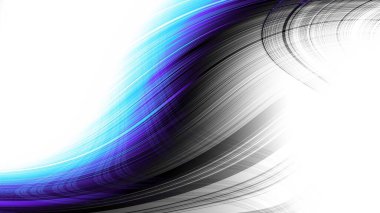 Soyut dijital fraktal model. Boş arkaplanda soyut şekiller. Görünüm oranı 16: 9 olan yatay arkaplan