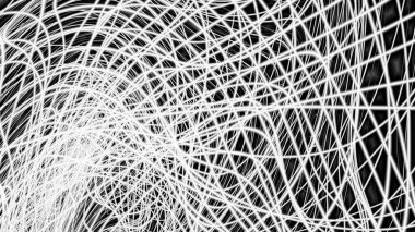 Soyut dijital fraktal model. Geleceğe ait dalgalı desen. Görünüm oranı 16: 9 olan yatay arkaplan