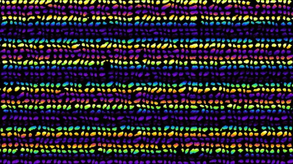 Абстрактный Цифровой Фрактальный Рисунок Этническая Племенная Декоративная Текстура Горизонтальный Фон — стоковое фото