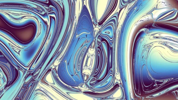 Soyut Dijital Fraktal Model Psikedelik Dalgalı Doku Görünüm Oranı Olan — Stok fotoğraf