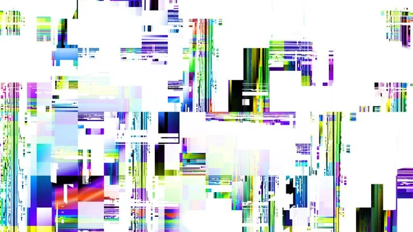 Digitales Fraktalmuster Abstrakter Hintergrund Abstraktes Pannen Technologie Image Horizontaler Hintergrund — Stockfoto