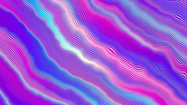 Digital Fractal Pattern Abstract Background Wavy Diagonal Strips Pattern Horizontal — Stock Photo, Image