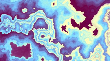 Soyut dijital fraktal model. Psikedelik dalgalı doku. Görünüm oranı 16: 9 olan yatay arkaplan