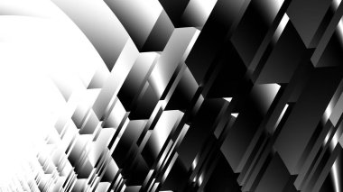 Soyut dijital fraktal model. Tek renkli fütüristik coğrafi altyapı. Görünüm oranı 16: 9 olan yatay arkaplan