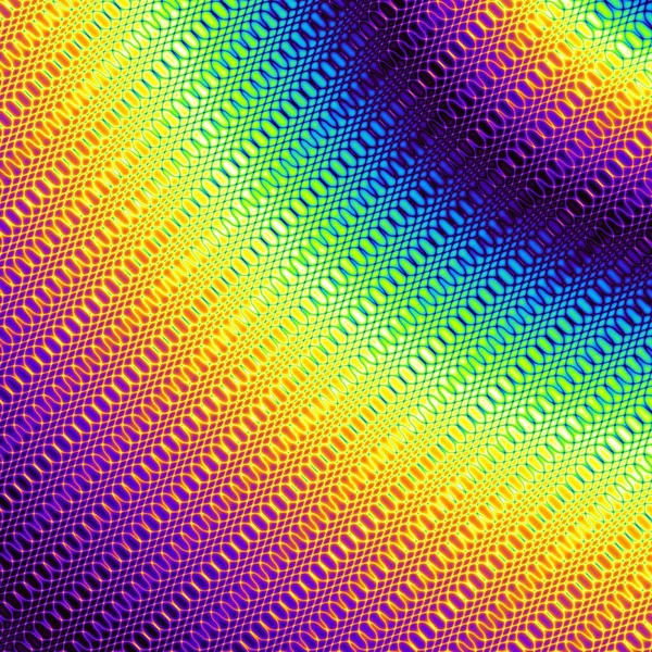 Modello Frattale Digitale Astratto Colori Arcobaleno Psichedelico Texture Ondulata — Foto Stock