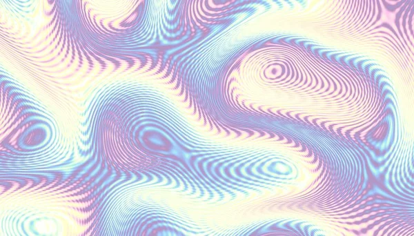 Padrão Fractal Digital Abstracto Gamma Cores Pastel Textura Ondulada Psicodélica — Fotografia de Stock