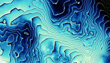 Soyut dijital fraktal model. Dalgalı doku.